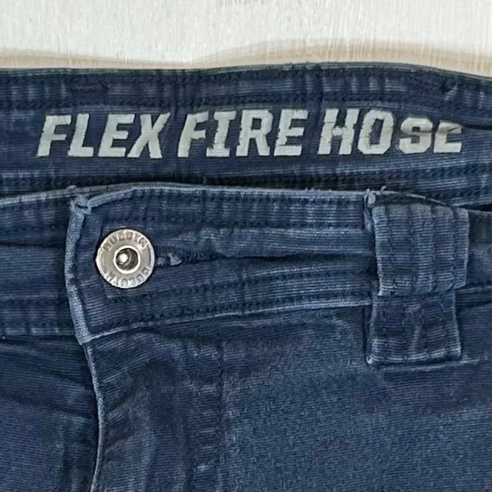 Duluth Trading Co Flex Fire Hose Relaxed Fit Cargo Pants Navy Blue 42x30 Mens